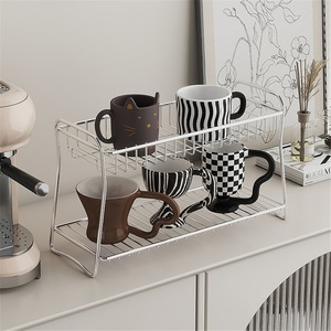 Modern <b>Corner</b> Vanity Zinc Alloy Rack Double-Layer Bathroom Storage Toilet Cosmetic <b>Shelf</b> Hotel Countertop - Product Image 2