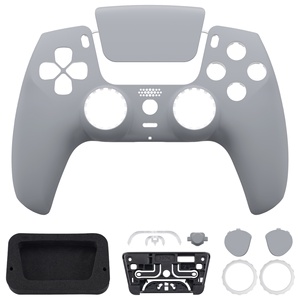 EXtremeRate - Kit de Carcasa Frontal de Repuesto Gris para Control de PS5, Hazlo Tú Mismo - Product Image 4
