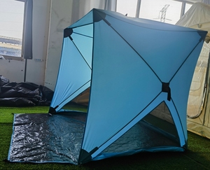 Quick Pop up Sun Shelter Carpa para 3-4 personas Cabaña de playa portátil con bolsa de transporte para salida familiar - Product Image 3