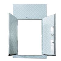 Porte d'entreposage frigorifique de plain-pied à isolation thermique PUR PIR Porte semi-encastrée pour chambre froide de congélateur