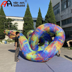 หุ่นงูหลามเป่าลมขนาดใหญ่สมจริงสำหรับงานธีมป่า งานพาเหรด โฆษณาภายนอกอาคาร หุ่นสัตว์เป่าลมเหมือนจริง - Product Image 5