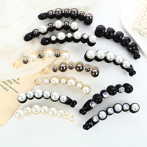 Klip rambut mutiara elegan jepit rambut antik untuk pesta & pakaian sehari-hari - Product Image 1