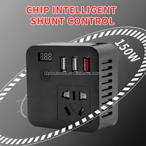 Convertisseur de courant automobile portable mini 150W à onde sinusoïdale <span class=keywords><strong>pure</strong></span>, convertisseur de courant 12V CC vers 220V CA, vente chaude - Product Image 6