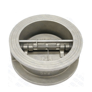 Válvula de Retención de Doble Disco de Acero Inoxidable 304 de Fábrica, Alta Temperatura, Hidráulica, DN100 - Product Image 5