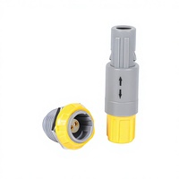 Connecteur circulaire Push-Pull BEXKOM PPAG série P, 16 broches, prise droite, laiton plaqué or, boîtier PC, qualité médicale, faible coût