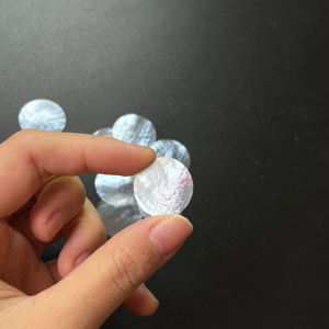 Logotipo personalizado 21*0,2mm escamas de pescado madre perla para esferas de reloj 3A grado reloj de pulsera herramientas y piezas - Product Image 3