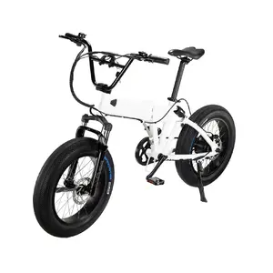 Pieghevole Bici Elettrica 48V 500W Bafang Motore 7 Velocità di trasmissione a cinghia Pendolari Della Bicicletta Elettrica E bici con vee veloce Fat Tire