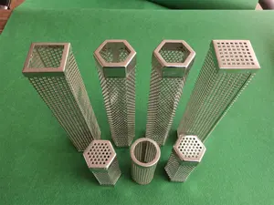 Factory Direct Sales Perforated Filter Cartridge Stainless Steel Seamless Network Management 304 Metal Frame Filter Element