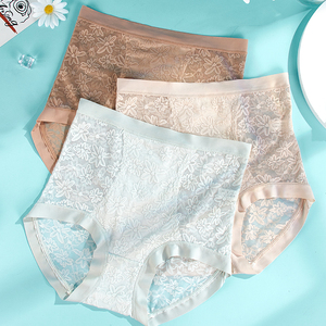 2024 Phong Cách Mới Phụ Nữ Cao Tăng Ren Quần Lót Phụ Nữ Sexy Traceless Tóm Tắt Hollow <span class=keywords><strong>out</strong></span> Mông Nâng Lên Tummy Kiểm Soát Panty - Product Image 1