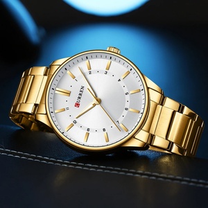 Montres à quartz décontractées CURREN 8430 pour hommes, marque de luxe, bracelet en acier inoxydable, montres-bracelets à quartz simples pour affaires - Product Image 5
