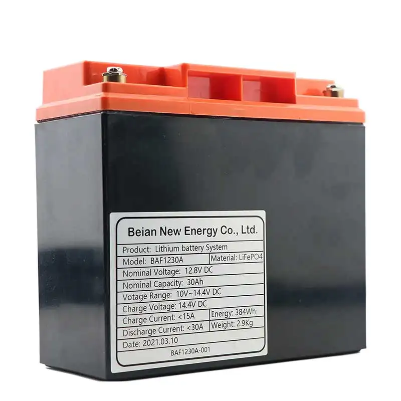 12V30Ah LiFePO4 battery for e-scooters solar energy system