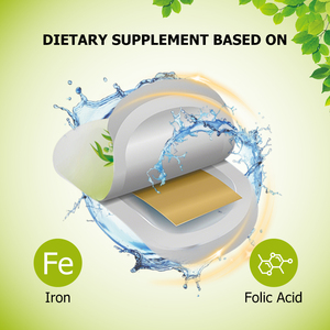 Tiras de película oral de hierro y ácido fólico al por mayor de fábrica OEM ODM para mejorar la absorción de folato, aliviar la fatiga y promover el bienestar cognitivo diario. - Product Image 3