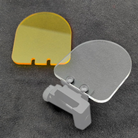 Kit de protection d'objectif optique Bowei pour observation extérieure – 3 plaques de protection en acrylique jaunes et 3 transparentes, compatibles avec base multi-creux universelle de 20 mm