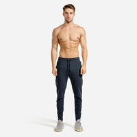 Pantalon de survêtement décontracté pour homme de haute qualité, 100 % coton, tissu polaire respirant, léger, taille mi-haute, pour l'hiver et le fitness, OEM ODM