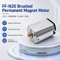 Moteur CC à aimant permanent FF N20 3,7 V, 9000 tr/min, protection IP55, 0,6 W, adapté aux appareils électroménagers intelligents