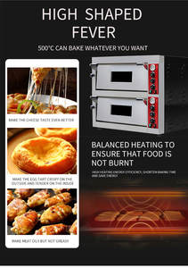 Horno de Pizza de una sola cubierta <span class=keywords><strong>Hornos</strong></span> de restaurante para horno comercial de acero inoxidable de 500 grados eléctrico SY Forno Pizza 5000W 220 - Product Image 4