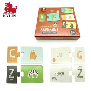 Éducatifs <span class=keywords><strong>Match</strong></span>, Il <span class=keywords><strong>Jeu</strong></span> Jouet Carton Mini Assorti Orthographe Alphabet Lettre Mot Jigsaw Puzzle pour Les Enfants - Product Image 6