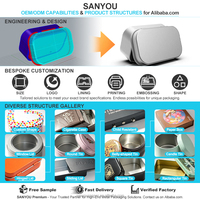 Caja de Metal Personalizada con Logotipo a Prueba de Niños, Caja de Metal con Cierre de Seguridad para Dulces y Pastillas, Embalaje Resistente a Niños