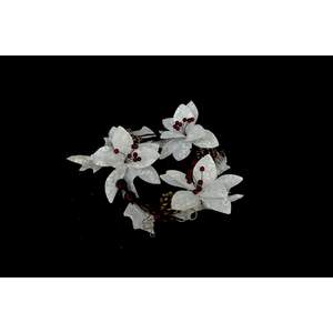 Guirlande d'extérieur avec étoiles épinées décorées de blancs diamants 25 - Product Image 1