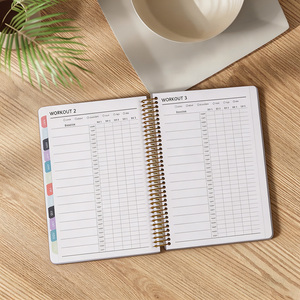 Custom Pattern <strong>Gym</strong> Journal Wellness Notebook Softcover Spiral <strong>Diary</strong> Fitness Gift - Product Image 6
