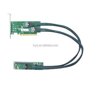 PCIE X16 2 * Slimsas SFF-8654 8i adaptörü PCIe 4.0 X16 RTX için yükseltici kablo oyun uzatma portu 4090/4080/4070 gpu'lar stok - Product Image 4