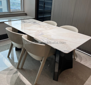 Dessus <span class=keywords><strong>de</strong></span> table en marbre naturel veiné léger <span class=keywords><strong>de</strong></span> luxe pour matériaux <span class=keywords><strong>de</strong></span> construction, décoration intérieure résidentielle commerciale - Product Image 2