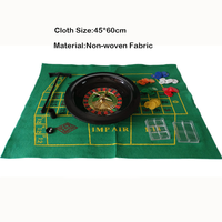 Ensemble de jeu de roulette complet avec plateau tournant de 6 pouces, roulette manuelle de haute qualité, casino