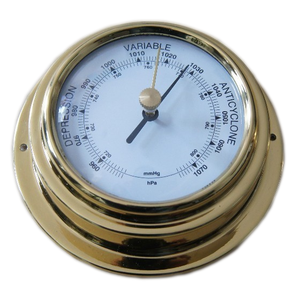 Gelsonlab <span class=keywords><strong>Barómetro</strong></span> de latón de alta calidad, <span class=keywords><strong>barómetro</strong></span> <span class=keywords><strong>aneroide</strong></span>, diámetro del <span class=keywords><strong>Barómetro</strong></span> marino de 98mm - Product Image 1