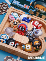 Offre Spéciale : Figurines de collection miniatures en PVC et vinyle Baby Mr Bone Mochi Blind Box, thème Crâne de Bébé, avec 16 figurines, idéal pour garçons