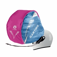 Couvre-casques de course unisexes personnalisés avec logo imprimé par transfert thermique pour karting en plein air, confortables, en polyester à séchage rapide