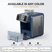 Machine à glaçons et à slushies 2-en-1 HONEYICE, 25 kg de glaçons carrés, compresseur économe en énergie, OEM personnalisé, certifiée ETL, usage domestique et hôtelier