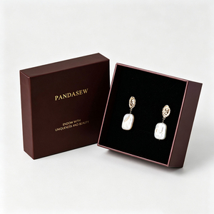 Boîte à bijoux en forme <span class=keywords><strong>de</strong></span> livre <span class=keywords><strong>rouge</strong></span> bordeaux avec logo en feuille d'or, étui <span class=keywords><strong>de</strong></span> rangement en carton rigide, fabricant en gros - Product Image 4