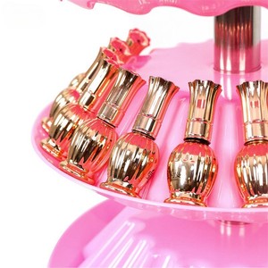 รถเข็นจัดเก็บยาทาเล็บ 5 ชั้น ชั้นวางยาทาเล็บแบบหมุนได้ พร้อมล้อเลื่อน - Product Image 6