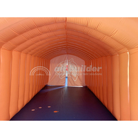 Tunnel gonflable de qualité commerciale en forme de mascotte de cougar, arche de passage pour événements sportifs
