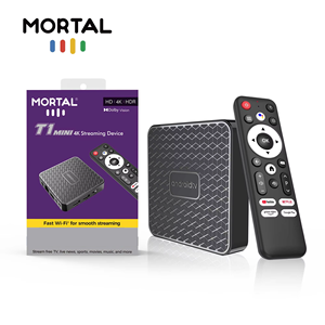 Nuovo <span class=keywords><strong>TV</strong></span> Stick Mortal T1mini, Box <span class=keywords><strong>TV</strong></span> con Rockchip RK3518 Quad Core, 8GB RAM, 128GB ROM, Android 14, Ultra HD 4K, Dual-WiFi, Set-Top Box - Product Image 1