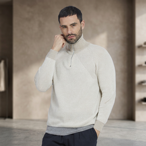Pull en maille à col roulé pour homme PAOLO NERO, manches longues, hiver, cachemire écologique, fil teint anti-boulochage, fabrication ODM en Italie - Product Image 2