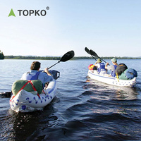 TOPKO — kayak gonflable pliable en pvc, simple canot, rafting, accessoire de voyage et de pêche