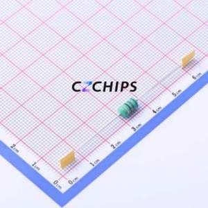 Inductor de Anillo de Color YAL0510-680K / Componente de Orificio Pasante (THT), D5xL12mm 68uH 10% 300mA 800mOhm - Product Image 1