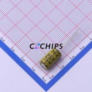 Condensateur électrolytique en aluminium à montage traversant LKMD1401K101MF, D8xL14mm 100uF 20% 80V 735mA-100kHz - Product Image 2