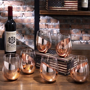 Vaso <span class=keywords><strong>de</strong></span> vino moderno sin plomo, vaso <span class=keywords><strong>de</strong></span> <span class=keywords><strong>oro</strong></span> rosa, venta al por mayor, precio <span class=keywords><strong>de</strong></span> fábrica, <span class=keywords><strong>2021</strong></span> - Product Image 3