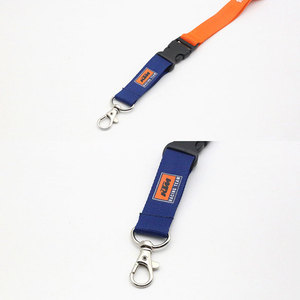<b>Polyester</b> Phone <b>Lanyard</b> Long Neck Hanging Strap Custom Logo ID Card Holder Woven Strap Adjustable Length Hook Water Resistant - Product Image 4