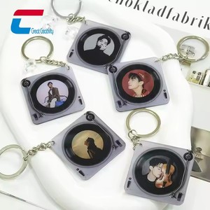 High Quality Acrylic Automation Play Music <strong>CD</strong> Album Cases Mini NFC <strong>CD</strong> Keychain <strong>Custom</strong> - Product Image 3