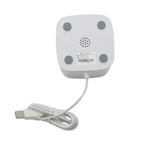 Mini-scanner de codes-barres blanc filaire USB Plug and Play, lecteur de codes QR mains libres pour caisse enregistreuse de restaurant et magasin