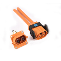 Connecteur DC EV de haute qualité HVIL 2 broches 150A en matériau PA66, fiche mâle angulaire, connexion à verrouillage, utilisation automobile
