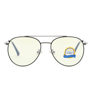 Nuevas gafas de montura completa redonda de metal antiluz azul para hombres y mujeres unisex 50012 - Product Image 3