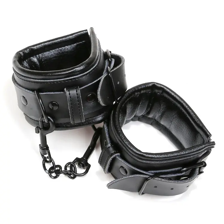 Adults Slave Roleplay Games Leather Sponge Bondage Handcuffs Ankle Cuff Fetish Restraint Erotic Accessories
