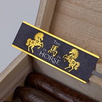 Offre Spéciale : Étiquettes de Cigare Personnalisées avec Logo, Poudre d'Or, Estampage à Chaud, Bandes de Cigare Gaufrées en Feuille d'Or 24 carats avec Poudre d'Or
