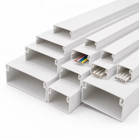 Goulotte de câblage murale en PVC blanc pour l'installation de câblage électrique