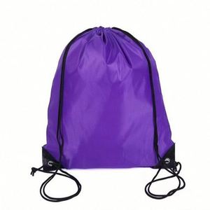 Fashionable Portable Terylene & Canvas <b>Drawstring</b> <b>Backpack</b> Polyester String With Cotton Handle Fabric Material Gift Bulk Packed - Product Image 1