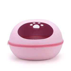 Cama para Gatos en Forma de Donut, Túnel Ecológico de Fieltro para Mascotas, Juguete Interactivo y de Entrenamiento para Interiores de Doble Uso con Patrón Sólido para Gatitos - Product Image 5